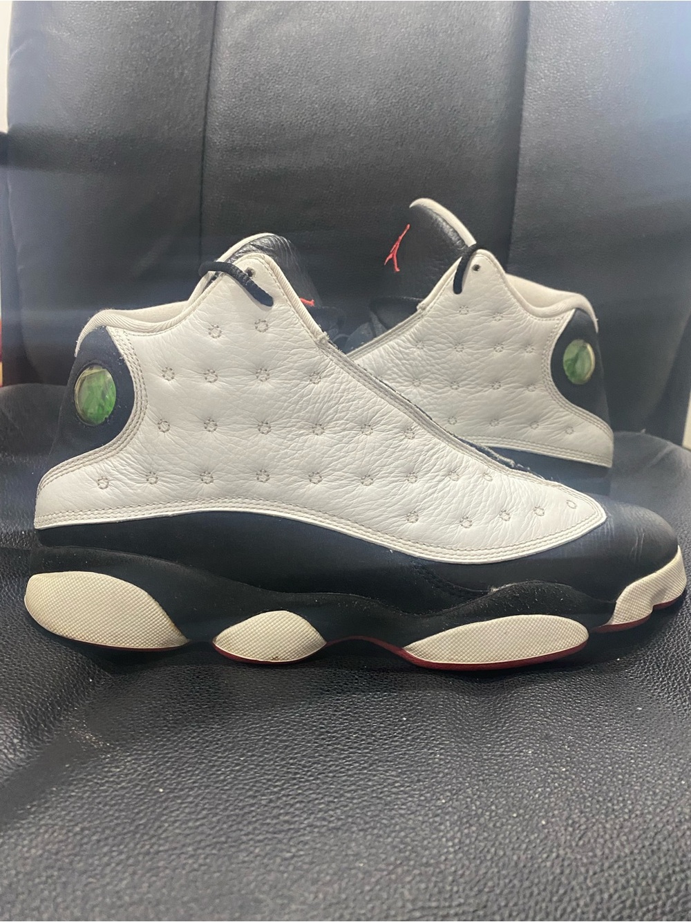 Jordan Men’s Athletic Shoes White Black Red Accents
